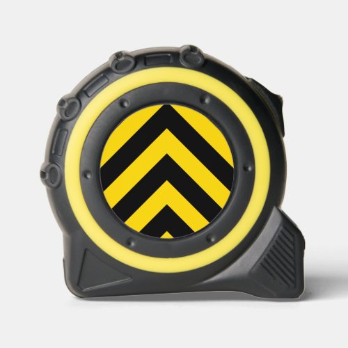 Bold Highway Traffic Bumble Bee Chevrons on a Tape Measure