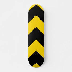 Bold Highway Traffic Bumble Bee Chevrons Skateboard Deck