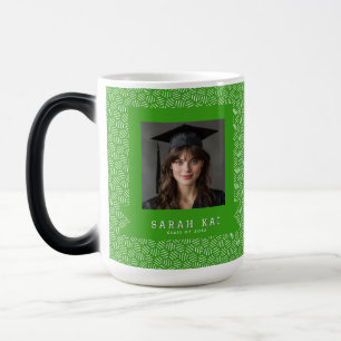Bold Honeycomb Print College Graduation Color Morph Mug