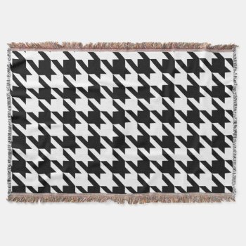 Bold Houndstooth Pattern Throw Blanket by mariannegilliand at Zazzle