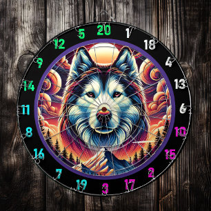 Bold Husky Vista Wall Design Dart Board