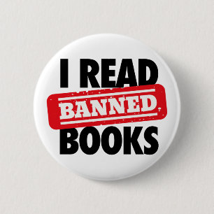 Bold “I Read Banned Books” Bookish Button