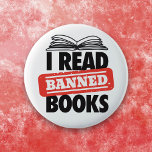 Bold “I Read Banned Books” Bookish  Button