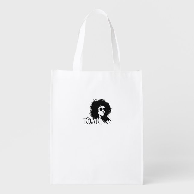Bold Icons, Clean Vibes Tote Bag (Front)