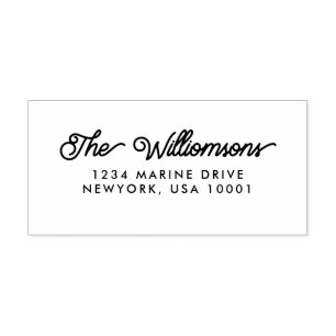 Bold Impression Wedding Return Address Stamp