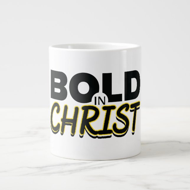 BOLD IN CHRIST GIANT COFFEE MUG (Front)