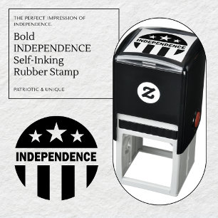 Bold INDEPENDENCE Self-Inking Rubber Stamp