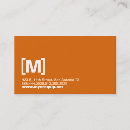 Bold Initials Business Card Template