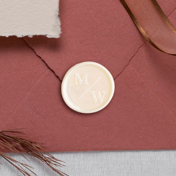 Bold Initials Wedding Wax Seal Sticker by Cali_Graphics at Zazzle