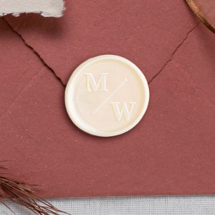 Bold Initials Wedding Wax Seal Sticker