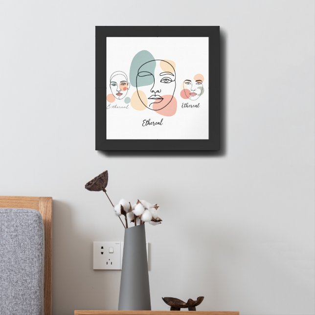  "Bold Inspiration" Minimalist Quote Wall Décor Framed Art (Bedside)