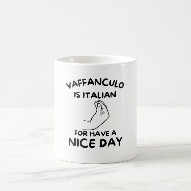 Bold Italian Vibes: Vaffanculo Coffee Mug (Center)