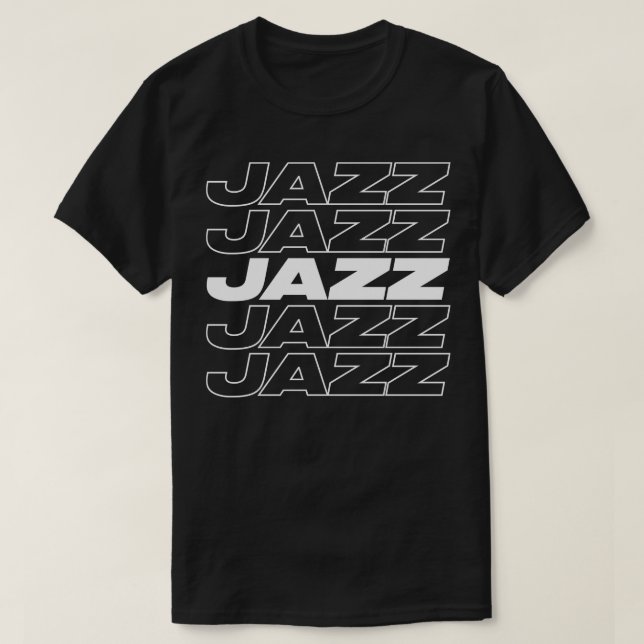 bold Jazz design T-Shirt (Design Front)