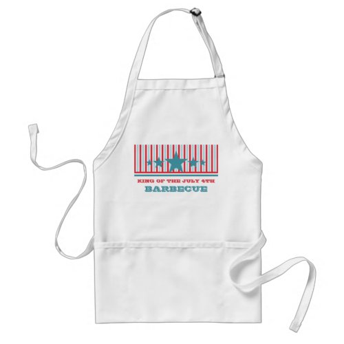 Bold July 4th Stars and Stripes Apron