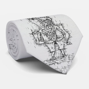 Bold Klee Easel – Ink Abstract Neck Tie