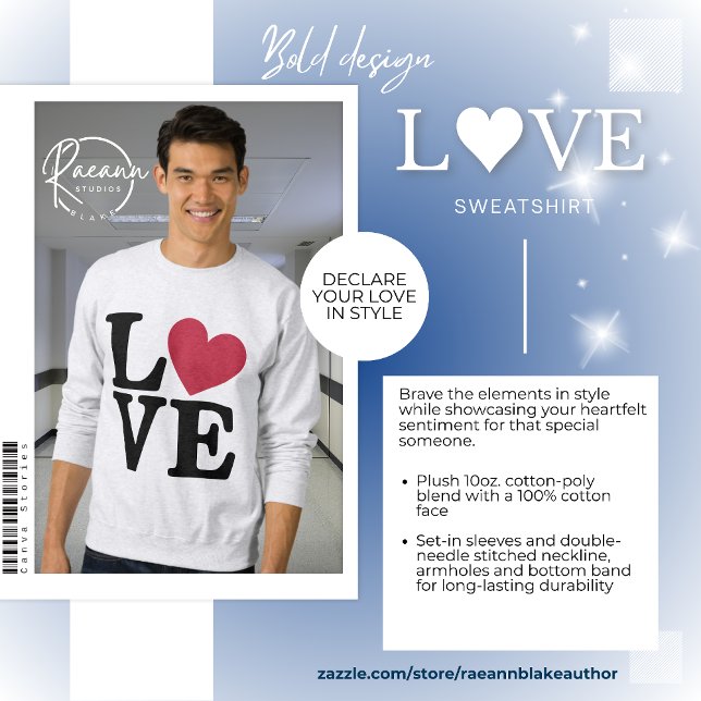 Bold L♥VE Valentine's Day Sweatshirt (Creator Uploaded)