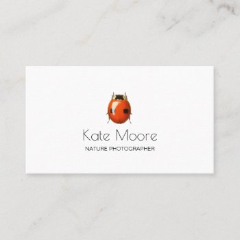 Bold Ladybug Insect Business Card by PersonOfInterest at Zazzle