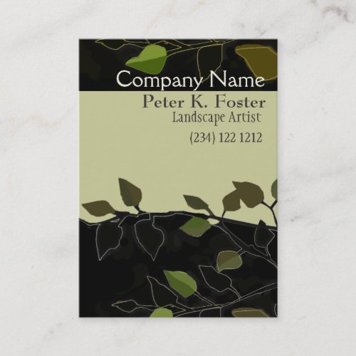Bold Landscaping Forest-Geen Business Card