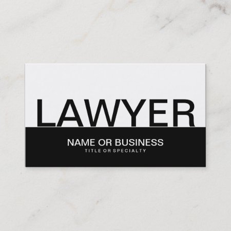 Bold Lawyer Business Card