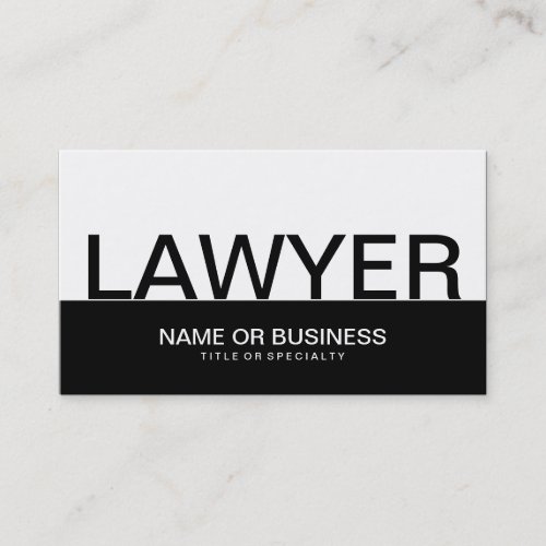 bold LAWYER Business Card Template