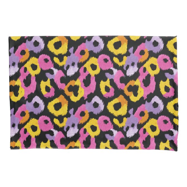 Bold Leopard Animal Print Retro Glam Chic  Pillow Case (Front)