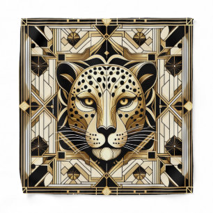 Bold Leopard Pocket Square   Masculine Pattern Bandana