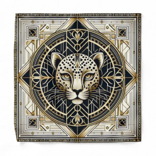 Bold Leopard Pocket Square   Masculine Pattern Bandana