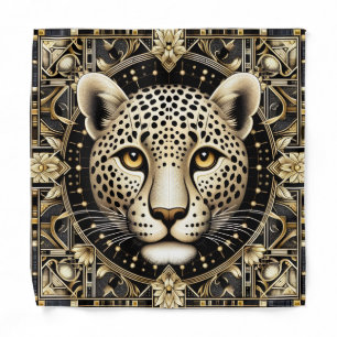 Bold Leopard Pocket Square   Masculine Pattern Bandana