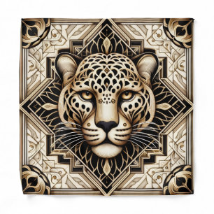 Bold Leopard Pocket Square   Masculine Pattern Bandana