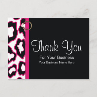 Bold Leopard Print :: Business Postcard Template