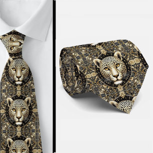 Bold Leopard Tie Masculine Men's Fashion