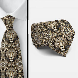 Bold Leopard Tie Masculine Men's Fashion