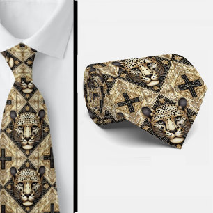 Bold Leopard Tie Masculine Men's Fashion