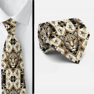 Bold Leopard Tie Masculine Men's Fashion