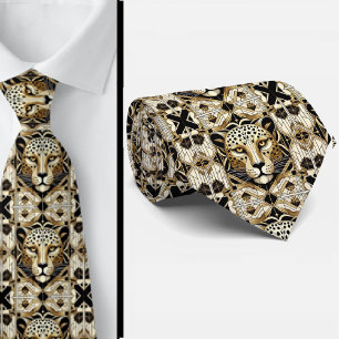 Bold Leopard Tie Masculine Men's Fashion