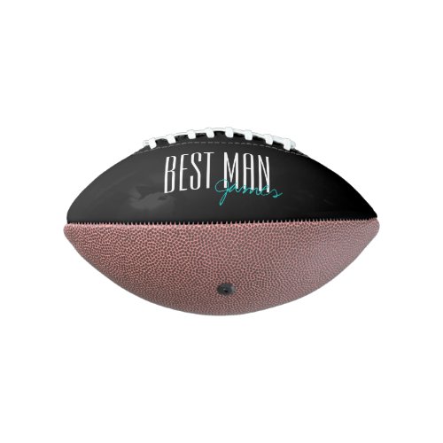 Bold Letter Best Man Personalized Football