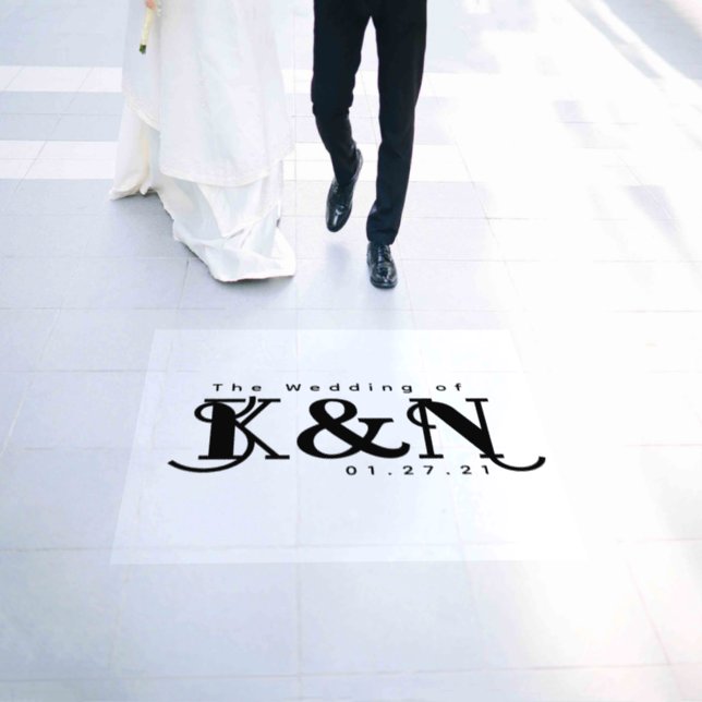 Bold Lettering Script Wedding Dance   Floor Decals (Wedding)