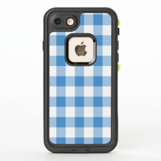 Bold Light Blue and White Buffalo Plaid