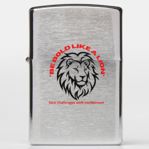 bold like a Lion Zippo Lighter