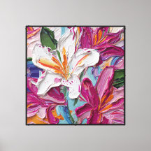 Bold Lily Bloom Abstract Floral Art