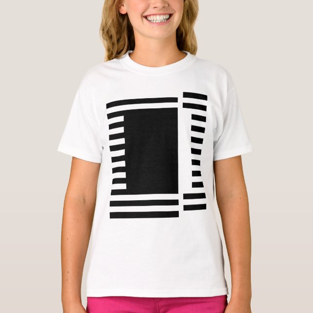 bold lines square T-Shirt (Front)