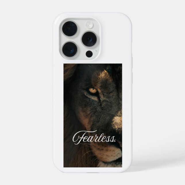Bold Lion Eye Strength and Courage iPhone/Samsung  iPhone Case (Back)