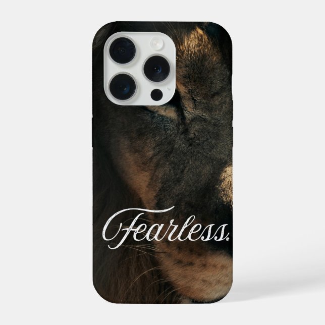 Bold Lion Eye Strength and Courage iPhone/Samsung  iPhone Case (Back)