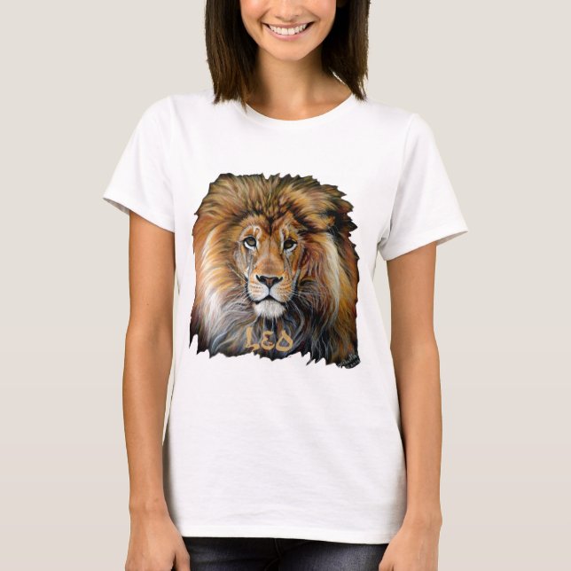 BOLD LION Leo Zodiac T-shirt (Front)