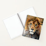 Bold Lion Spiral Sketch Pad Notebook at Zazzle