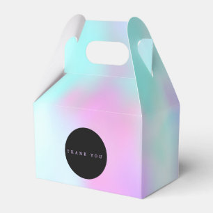 Bold Liquid Ink Marble Pink Colorful Candy Party Favor Boxes