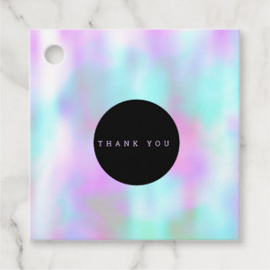 Bold Liquid Ink Marble Pink Colorful Candy Party Favor Tags