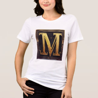 Bold Log M Geometric T-Shirt Tri-Blend Shirt