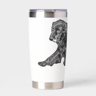 Bold Lounge Retriever in Winter Lines Insulated Tumbler