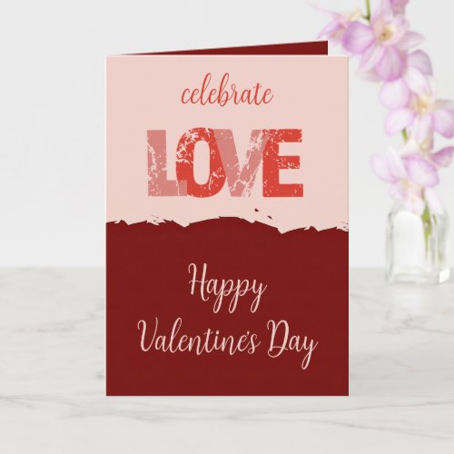 Bold Love Celebration _ Stylish Valentines Day Card